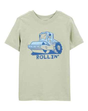 Toddler Tractor Rollin' Short-Sleeve Graphic Tee - Olive, 