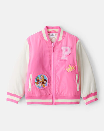 Girls Disney© Princess Varsity Jacket - Pink, 