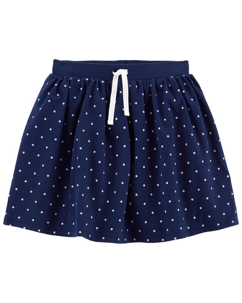 Kid Polka Dot Jersey Skort, image 1 of 3 slides