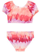 Toddler Tie-Dye 2-Piece Swimsuit, image 2 of 4 slides