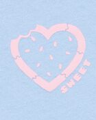 Toddler Heart Short-Sleeve Graphic Tee - Blue, image 3 of 4 slides