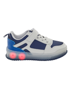 Toddler Light-Up Casual Sneakers - White/Navy, image 2 of 8 slides