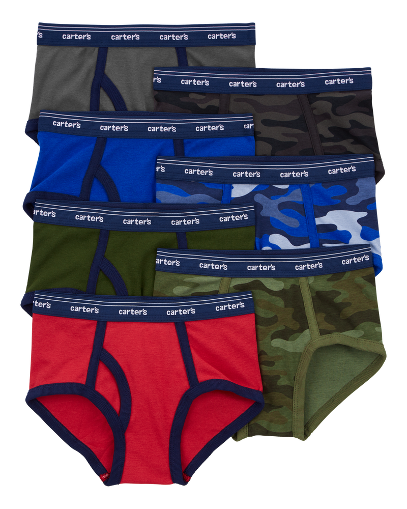 Toddler 7-Pack Cotton Briefs Underwear, image 1 of 2 slides