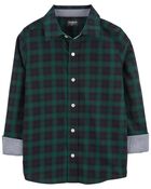 Kid Family Matching: Plaid Soft Twill Button-Front Shirt, image 2 of 4 slides