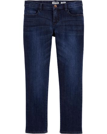 Kid Dark Wash Plus-Fit Skinny-Leg Jeans, 