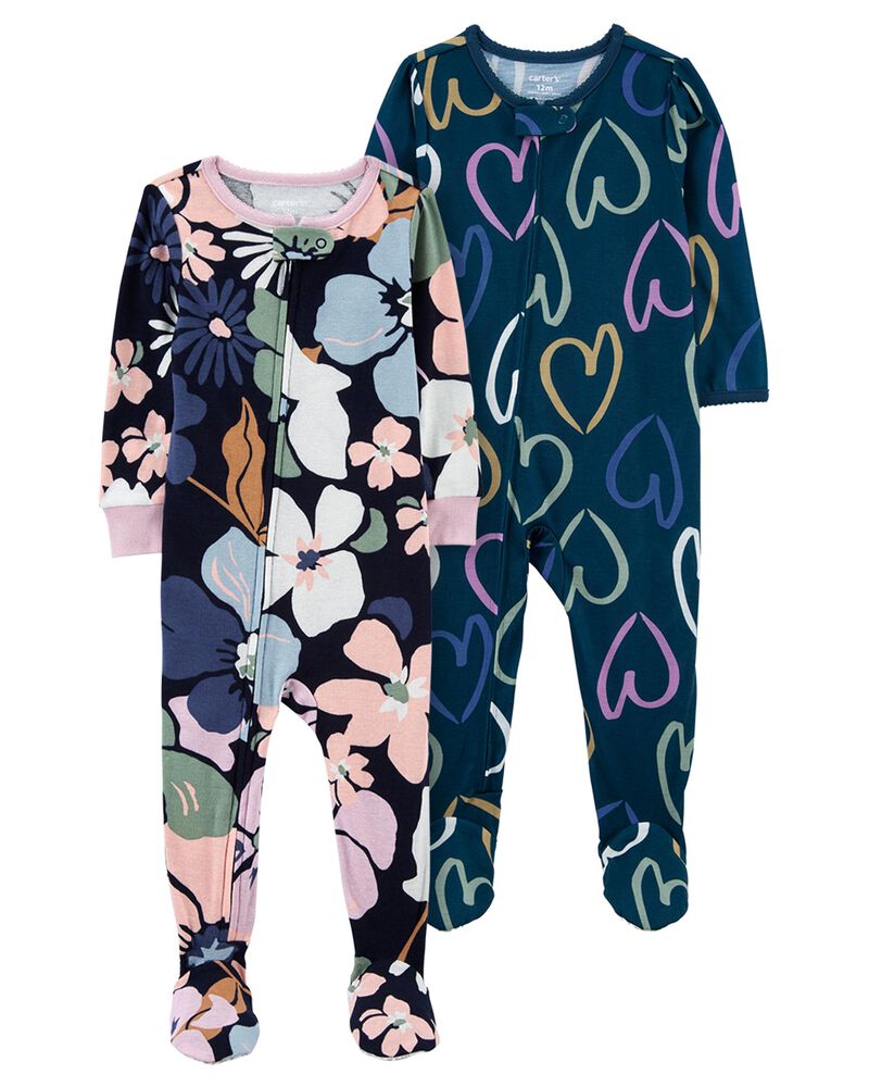 Baby 2-Piece Footie Pajamas, image 1 of 3 slides