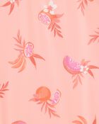 Toddler 1-Piece Fruit Swimsuit - Coral, image 3 of 4 slides