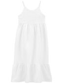 White - Kid Gauze Midi Dress