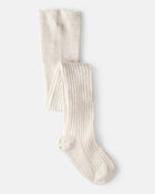 Girls Rib Tights - Cream, image 1 of 2 slides