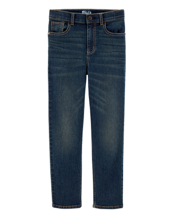 Kid Slim Straight Leg Heritage Wash Jeans, 