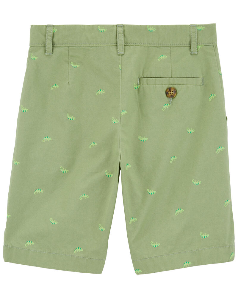 Kid Chameleon Print Chino Shorts, image 2 of 3 slides