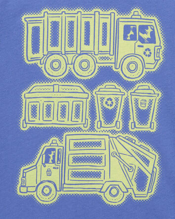 Toddler Glow Construction Truck Graphic Tee, 