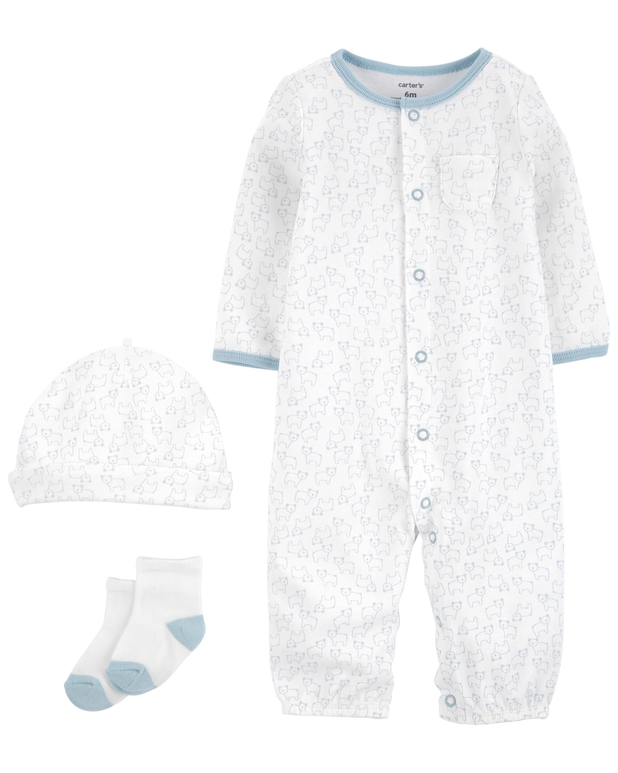 Baby 3 Piece Take Home Converter Gown Set