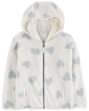 Heart Sherpa Zip Jacket, 