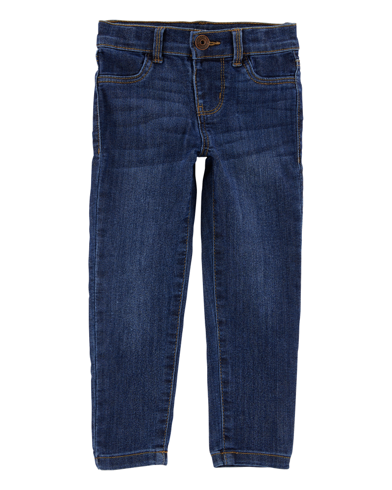 Baby Dark Blue Wash Skinny-Leg Jeans, image 1 of 4 slides