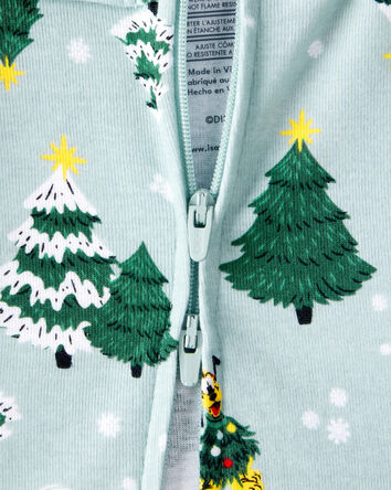 Baby Disney© Mickey Mouse 100% Cotton Long-Sleeve Snug Fit 1-Piece Pajamas - Blue, 