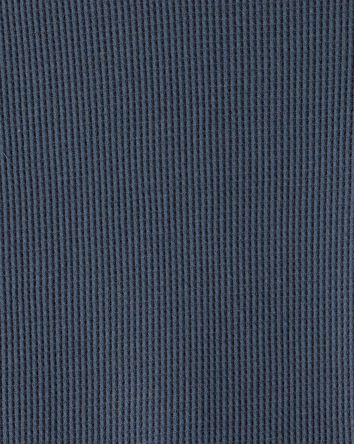 Boys Solid Thermal Long-Sleeve Tee - Navy, 