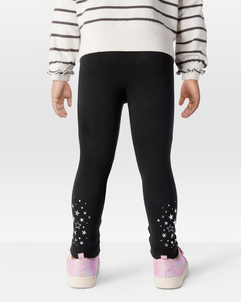 Toddler Star Cozy Fleece Leggings, image 2 of 8 slides