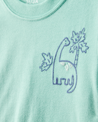 Toddler 2-Piece Dinosaur Outfit Set - Green/Navy, image 2 of 4 slides