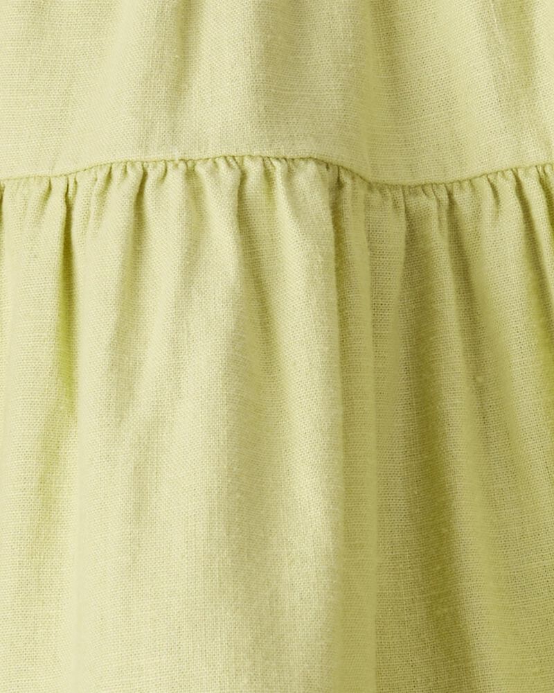 Baby Tiered Sundress Made with LENZING™ ECOVERO™ and Linen, image 4 of 5 slides