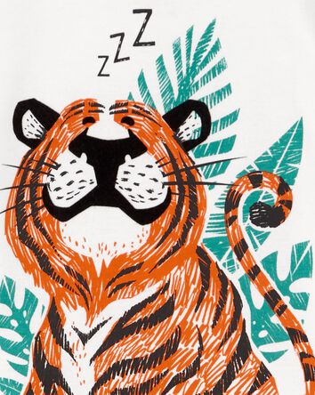 Toddler 2-Piece Tiger 100% Snug Fit Cotton Pajamas, 