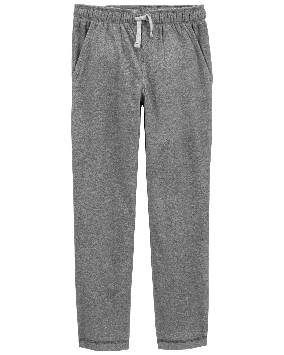 Grey Kid PullOn Fleece Pants