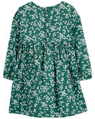 Toddler Floral Long-Sleeve Dress, image 2 of 4 slides