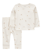 Baby 2-Piece Bird Print Long-Sleeve Tee & Pant Set, image 1 of 4 slides