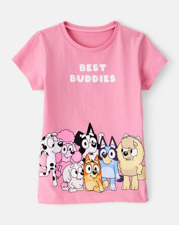 Toddler Bluey Best Buddies Short-Sleeve Graphic Tee - Pink, 