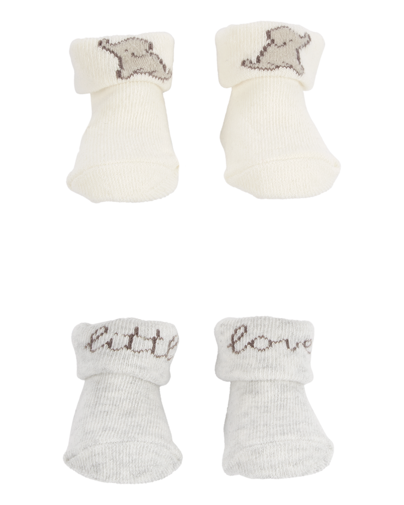 Baby 2-Pack "Little Love" Baby Socks , image 1 of 2 slides