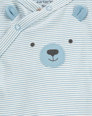 Baby Bear Snap-Up Cotton Sleep & Play Pajamas, 