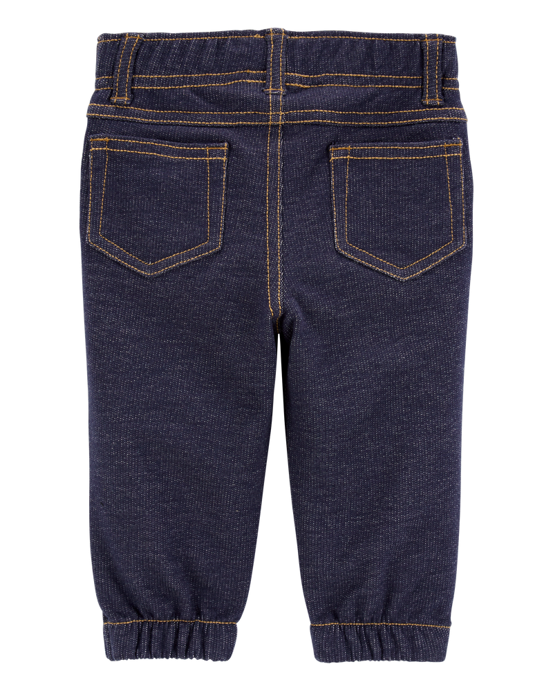 Baby Pull-On Faux Denim Pants, image 2 of 4 slides