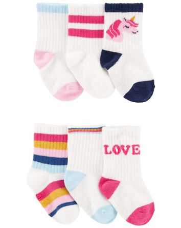 Baby 6-Pack Crew Socks, 