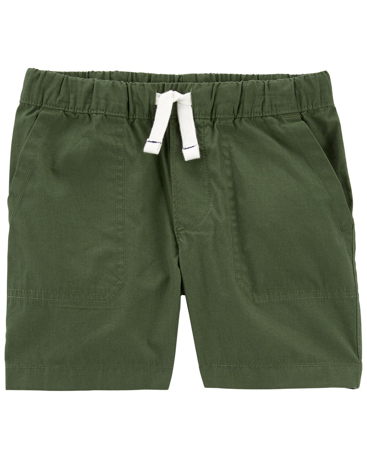 Green Toddler PullOn Poplin Shorts