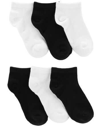 6-Pack No-Show Socks, 