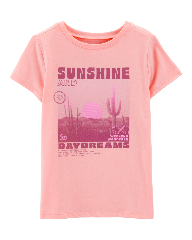 Kid Sunshine Graphic Short-Sleeve Tee - Orange, image 1 of 3 slides