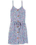 Kid Floral Print Sundress Made With LENZING™ ECOVERO™ , image 1 of 4 slides