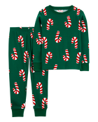 Toddler 2-Piece Christmas Candy Cane 100% Snug Fit Cotton Pajamas, image 1 of 3 slides