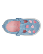 Baby Every Step® First Walker Floral Denim Sneakers - Blue, image 4 of 7 slides