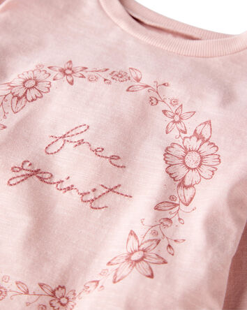 Toddler Girl Organic Cotton Free Spirit Long-Sleeve Jersey Tee, 