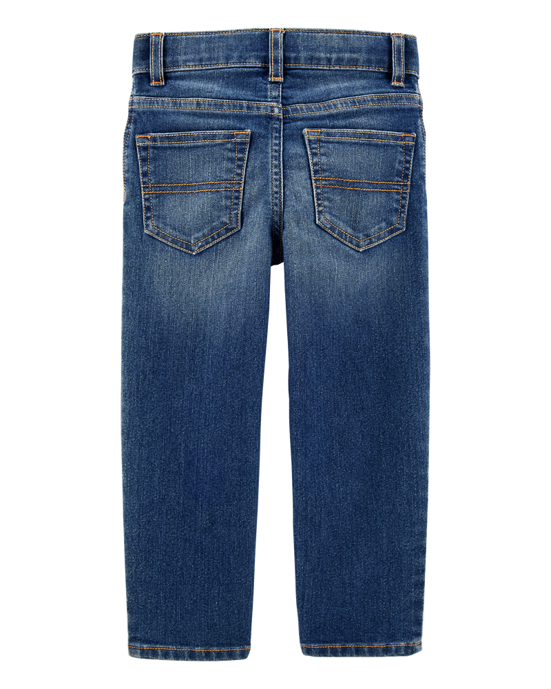 Baby Dark Blue Wash Straight-Leg Jeans, image 2 of 4 slides