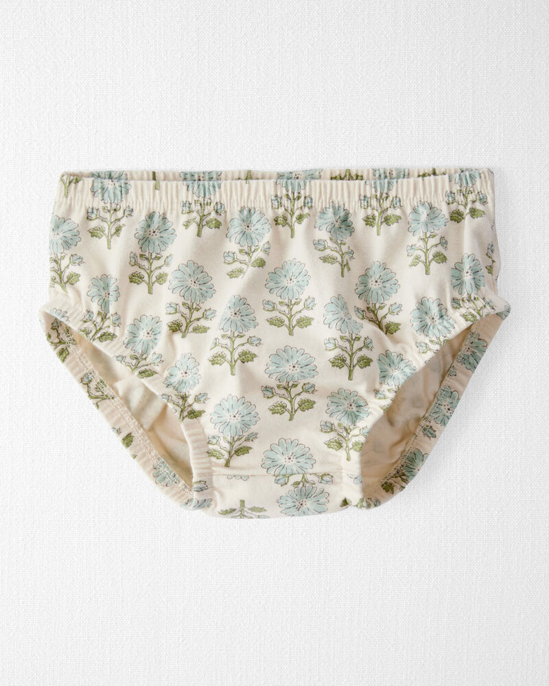Baby Organic Cotton Floral-Print Dress, image 3 of 6 slides