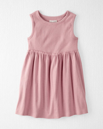 Toddler Organic Cotton Ribbed Knit Dress, 