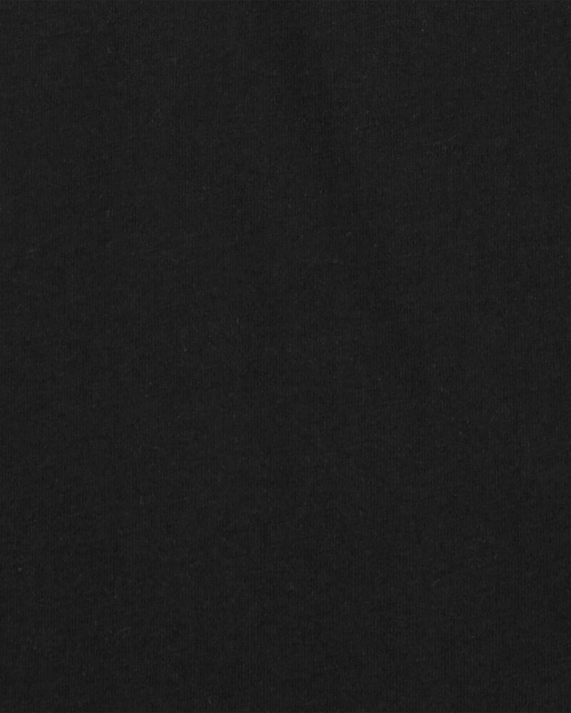 Girls Cotton Tee - Black, image 3 of 4 slides