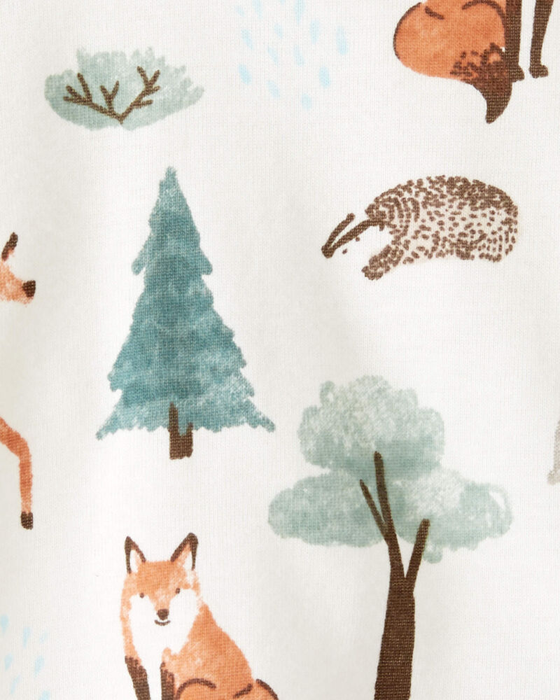 Baby Organic Cotton Overalls Set in Woodland Animals
, image 4 of 6 slides