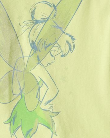 Toddler Tinker Bell Glitter Short-Sleeve Graphic Tee - Green, 