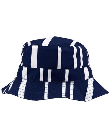Toddler Striped Reversible Swim Bucket Hat, 