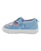 Every Step® First Walker Floral Denim Sneakers - Blue, image 6 of 7 slides