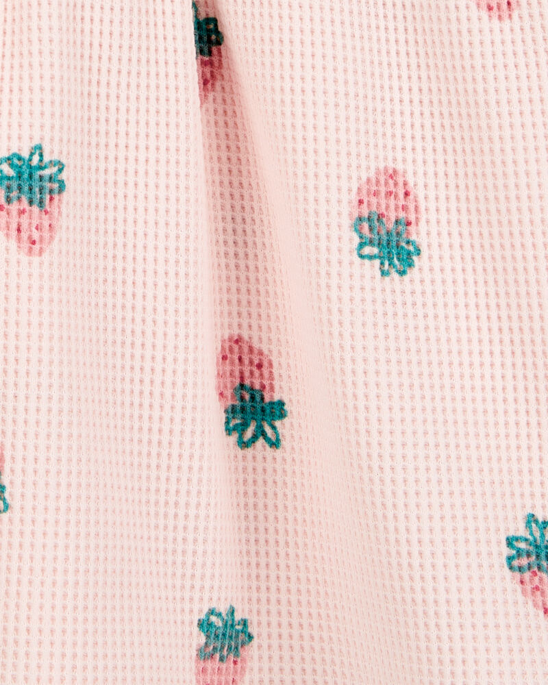 Baby Strawberry Waffle Knit Dress, image 4 of 5 slides