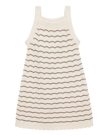 Toddler Striped Crotchet Knit Tank Dress, 